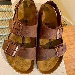 Birkenstocks oiled-leather size 39